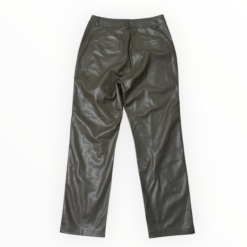 AG Cleo High Waist Kick Flare Faux Vegan Leather Straight Leg Pants Ankle 27 - Picture 4 of 8